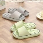 Unisex Solid Color Eva Pillow Slides, Lightweight Soft Sole Quick Drying Shower Slides, Non-Slip Summer Travel Slides - Image 10