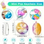 30Pcs Silicone Pop Fidget Sensory Toys, Mini Push Bubble Pops, For Ages 3-6, With Party Favors, Goodie Bag Fillers, Classroom Prizes, For Birthday, Christmas, Valentine'S Day Gifts - Image 2