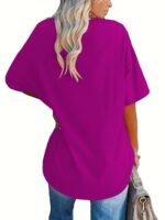 Plus Size, Plus Size Women'S Solid Color T-Shirt - Image 6