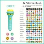 32 Patterns 4 Cards, Projection Flashlight Puzzle Toys, Animal Dinosaur Vehicle Space For Fun Cognition Bedtime Education For Winter - Image 9
