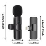 Wireless Lavalier Microphone With Usb-C, 2, 4Ghz Non-Wireless, Rechargeable Lithium Battery, Plug And Play, For Android, For Iphone, For Ipad - Ideal For Live Streaming, Interviews, And Video Recording, Live Streaming Microphone | Modern Microphone Design | Durable Build Quality, Microphone For Recording - Image 2