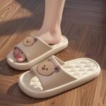 Kawaii Bear Pattern Cloud Slides, Casual Slip On Soft Sole Shoes, Comfortable Pillow Shower Shoes - Image 12