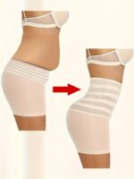 Nadia Go High Support Solid Color Polyester Knit Fabric Hollow Jegging, Waist Trainer, Shapewear, Butt Lifter, Waist Trainer, Slimming Tights For Women - Image 4