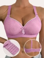 Women'S Wireless Sports Bra - Lift Support, Adjustable Straps, Contrast Trim, Comfortable Casual Attire, Black With White Accents, Non-Removable Pads, Elegant Design For Lifestyles, Sports Lingerie | Contrasting Trim Design | Smooth Texture Fabric - Image 3