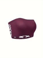 3Pcs Women'S Plus Sexy Bra, Plus Size Non-Slip Hollow Out Seamless Non Padded Bandeau Bra - Image 3