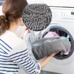 Gray Washable Shoe Bag With Elastic Opening & Mesh Top - Durable Fabric High Quality Design For Shoes, Boots, Jewelry, Watches - Machine Washable Storage Organizer, Shoe Storage, Travel Organizer, Compact Organizer, Reinforced Stitching, Protective Cover, Outdoor Adventurers - Image 5