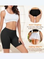 Women'S Plus Simple Shapewear Shorts, Plus Size Solid Tummy Control Butt Lifting Thigh Slimming Boyshorts - Image 9