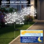 Solar Garden Firework Light, Led Outdoor Solar Garden Decorative Light, Ip65 High Quality Diy Landscape Lighting For Walkways Backyards Christmas Holiday Decorations - Image 4