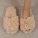 Women'S Plush Slippers For All Seasons, Cozy Indoor Footwear With A Stylish And Minimalist Design. - Image 5