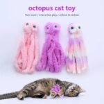 1Pc/2Pcs/3Pcs Cat Toy, Cartoon Octopus Design Pet Toy, Chew Durable Cat Toy, Cat And Dog Interactive Supply