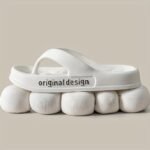 Simple Letter Print Flip Flops, Casual Clip Toe Summer Shoes, Comfortable Indoor Home Slides - Image 10