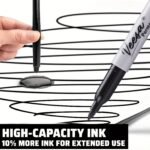 10Pcs Black Permanent Markers Fine Tip, Waterproof, Smear Proof, Quick Drying For Office School Supplies - Image 5