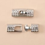 1Pair Rhinestone Shoe Buckles, Fashion Versatile Plastic Buckles Suitable For Elastic Shoelaces - Image 6