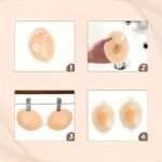 1Pc Silicone Push-Up Bra For Women - Seamless Strapless, Self-Adhesive, Opaque, Wireless Support, Hand Washable - Ideal For Backless Outfits - Image 4