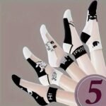 5 Pairs Cute Cat Contrast Mesh Socks, Breathable & Comfy Ankle Socks, Women'S Stockings & Hosiery - Image 3
