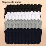 10/20/40 Pairs Women'S Breathable Ankle Socks - Comfortable Polyester And Spandex Blend, Solid Color, Lightweight Knit, Machine Washable For Casual Attire, Everyday Socks | Minimalist Socks | Durable Fabric