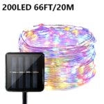 Outdoor Solar Fairy Lights With Smart Control, 8 Modes, Ipx6 Waterproof, 50/100/200 Led, Warm White & Multicolor Options (Purple, Red, White) - Solar-Powered Indoor/Outdoor, Christmas, Halloween, Garden, Patio, Tree, Party, Yard, Wedding, Birthday - Image 13