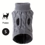1Pc Cozy Knit Cat & Dog Sweater - Soft Acrylic Pullover For Small To Medium Pets, Winter & Fall Warmth, 7 Color Options, Machine Washable - Image 9