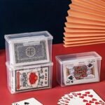 1/2/3/4Pcs Playing Card Storage Box, Suitable For Playing Card Game Cards, Business Card Storage,Household Storage Organizer For Bedroom, Desk, Dresser, Bedroom Organization, Business Card Organizer, Desktop Storage Solution, Plastic Organizer Box - Image 5