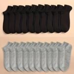 10/20/40Pairs Unisex Anti Odor & Sweat Absorption Low Cut Socks, Comfy & Breathable Socks, For All Seasons Wearing - Image 7