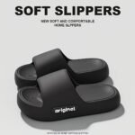 Of Lightweight Eva Slides For Women - Summer Home & Couple Use, Non-Slip, Odor-Resistant, Open-Toe Design, Flat Heel, Soft Cushioned Insole, Durable Sole, Easy To Clean, Casual Home Slippers|Open Toe Slippers|Eva Upper Material - Image 8