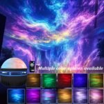 1Pc Northern Lights Led Atmosphere Projection Light - 7 Modes, Starry Rotation Projector With Remote Control, Usb Powered, Ideal For Living Room & Bedroom Decoration, Perfect Valentine'S Day Gift, Bedroom Atmosphere Light | Vibrant Northern Sky Display | Led Projection Light, Light Decor - Image 4