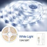 4.88Meter-15.24Meter Extra Long Led Light Strip - Usb-Powered Smart Lighting With Dimmable Brightness & Built-In Switch, Warm White/Cool White, Easy Installation With Adhesive/Screw Mounting, Energy-Efficient Led Lights For Home, Bedroom, Kitchen, Cabinet, Shelf - Compatible With Usb-Pd Chargers (5V/12V/24V/36V) - Ideal For Large Spaces - Image 12