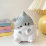 1Pc Cute Cartoon Cat Squeeze Toy, Soft Slow Rebound Pu Pop Fidget, Mixed Colors, Ideal For Kids & Adults, Perfect For Halloween & Christmas Gifts - Image 6