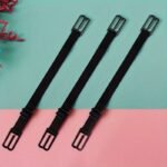 3-Pack Bra Straps Holder Anti-Slip Elastic Adjustable Clips, Lingerie Accessory, Undergarment Shoulder Strap Fix With Metal Buckles, Black/White/Beige - Image 7