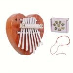 8 Keys Mini Kalimba High Quality Exquisite Finger Thumb Piano Marimba Music Good Accessory Pendant Gift, Christmas And Halloween Gift, Thanksgiving Gift - Image 7