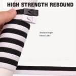 1 Pair Of 8Mm Wide Elastic Flat Straps With Metal Press Switch Buckle, Free Binding And Tying, Lazyman'S Shoelaces - Image 2