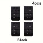 4Pcs Set Of 2-Hook Bra Strap Extensions, Comfortable And Adjustable Bra Buckle, Women'S Underwear And Accessories - Image 3