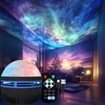 1Pc Northern Lights Led Atmosphere Projection Light - 7 Modes, Starry Rotation Projector With Remote Control, Usb Powered, Ideal For Living Room & Bedroom Decoration, Perfect Valentine'S Day Gift, Bedroom Atmosphere Light | Vibrant Northern Sky Display | Led Projection Light, Light Decor - Image 7