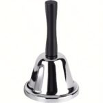 1Pc Golden/Silvery Hand Bell Classic Dinner Bell Durable Hand Bells Loud Call Bell Service Bell Used For Weddings School Classroom Service And Game Parties Christmas - Image 17