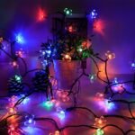 Solarflora Led Solar-Powered Flower String Lights, Multi-Color Plastic Floral Garden Lights, 600Mah Nickel Battery, Button Control, Space-Themed, Non-Removable Photovoltaic Module, Ideal For Wedding Decor - Image 12