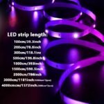 Rgb Led Strip Lights, 100-4000Cm Flexible Strip, Usb 5V, App Remote Control, Dimmable Color Changing, Adjustable, For Tv Backlight, Game Room, Room Decoration, Non-Rechargeable Button Battery - Image 2