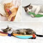 1/2Pcs Cat Toy Saury Fish, Crinkle Sound Toys Soft And Durable, Interactive Cat Kicker Toy For Indoor Exercise - Image 8