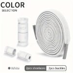 Elastic No Tie Shoelaces, Acetate Sports Shoe Laces With Alphabets Pattern, Lightweight Quick Lazy Laces For Sneakers - Image 3