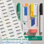 Personalized Custom Transparent Name Tags, Waterproof Material, 45-999Pcs Set, Suitable For Paper Labeling, Numbering, School Supplies, Office Essentials - Image 12