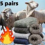 5 Pairs Men'S Thick Wool Blend Socks - Cozy Mid-Calf Winter Socks In Solid Colors (Dark Gray, Light Blue, Brown, Navy Blue, Beige, White), Soft & Warm For Casual Or Cold Weather, Cozy Footwear | Giftready Packaging | Quality Fabric Socks, Cute Socks - Image 15
