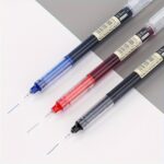 30Pcs/10Pcs Direct Liquid Quick Drying Ballpoint Pen, 0.5Mm Black, Blue, Red. Brush Questions To Write Homework Gel Pen, School Office Writing Stationery Gel Pen, A Good Pen To Write - Image 12