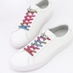 1 Pair Elastic No-Tie Shoe Laces With Diamond Buckle, Lightweight Acetate Rivet Laces, Solid Color Fashion Sneaker Laces, Hand Washable, Woven Craftsmanship, Sports Style - Image 14