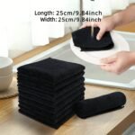 12 Pack Microfiber Cleaning Towels - Scratch-Free, Fast-Drying, Super-Absorbent Dishwashing Cloths - Multipurpose Stain-Hiding Boat& Kitchen & Household Cleaning Rags - Image 8