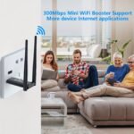 A Usb Wireless Repeater Wifi Range Extender, 300Mbps Network Signal Amplifier Extender Wifi Booster, Suitable For Upstairs And Downstairs Wifi With Dead Ends.