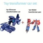 2-In-1 Automatic Transforming Dinosaur Car Toy - Robot Mode With Moving Wheels, Interactive Toy For 3-5 Years Boys & Girls, Dino Lover Gift For Birthday/Christmas, Compatible With Major Toys - Image 13