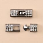 1Pair Rhinestone Shoe Buckles, Fashion Versatile Plastic Buckles Suitable For Elastic Shoelaces - Image 5