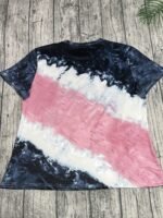 Women'S Plus Size Watercolor Print T-Shirt - "Nope Not Today" Graphic Short Sleeve Round Neck Top, Black With Pink & White Artistic Design, Breathable Summer Casual Loungewear, Machine Washable, Ladies T Shirts, Everyday Comfort, Trendy Graphic Tee, Medium Stretch Fabric - Image 2