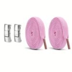 1 Pair Of Shoe Laces, 2 Elastic Bands And 2 Buckle, Elastic Shoe Laces Solid Color Classic Shoe Laces Suitable For Casual Shoes Sports Shoes - Image 11