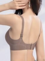 Women'S Push-Up Bra With Palm Support Cups - No Underwire, Seamless Lift & Soft Uplifting Design For Small Chest, Adjustable Straps, Fan-Shaped Details, Beige, Hand Wash Only - Image 10