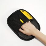Upgraded Large Pet Static Hair Removal Gloves - Black Polypropylene Cat Grooming Gloves With Yellow Accents, 24.99Cm*17.98Cm, Efficient Pet Hair And Dander Removal, Essential Tool For Cats And Dogs | Stylish Pet Accessory | Durable Care Gloves - Image 8